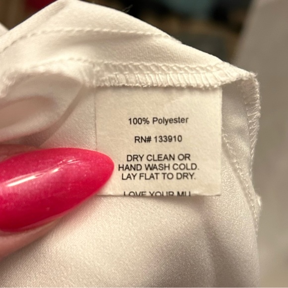 Show Me Your MuMu White Maxi Prom/Hoco Dress NWOT - Picture 4 of 4